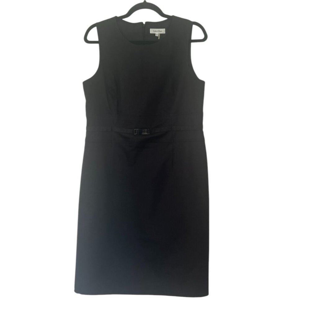 Women's Calvin Klein Classic Sheath Little Black Dress‎ Size 12